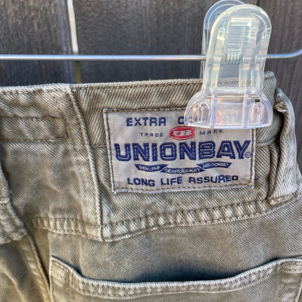 VINTAGE 1990s UNION BAY HIGH WAIST WIDE LEG WOMENS JEANS - SIZE 9/10